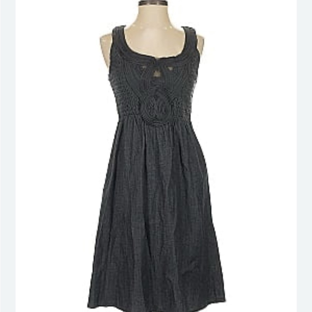 Calvin Klein Charcoal Sleeveless Midi Dress